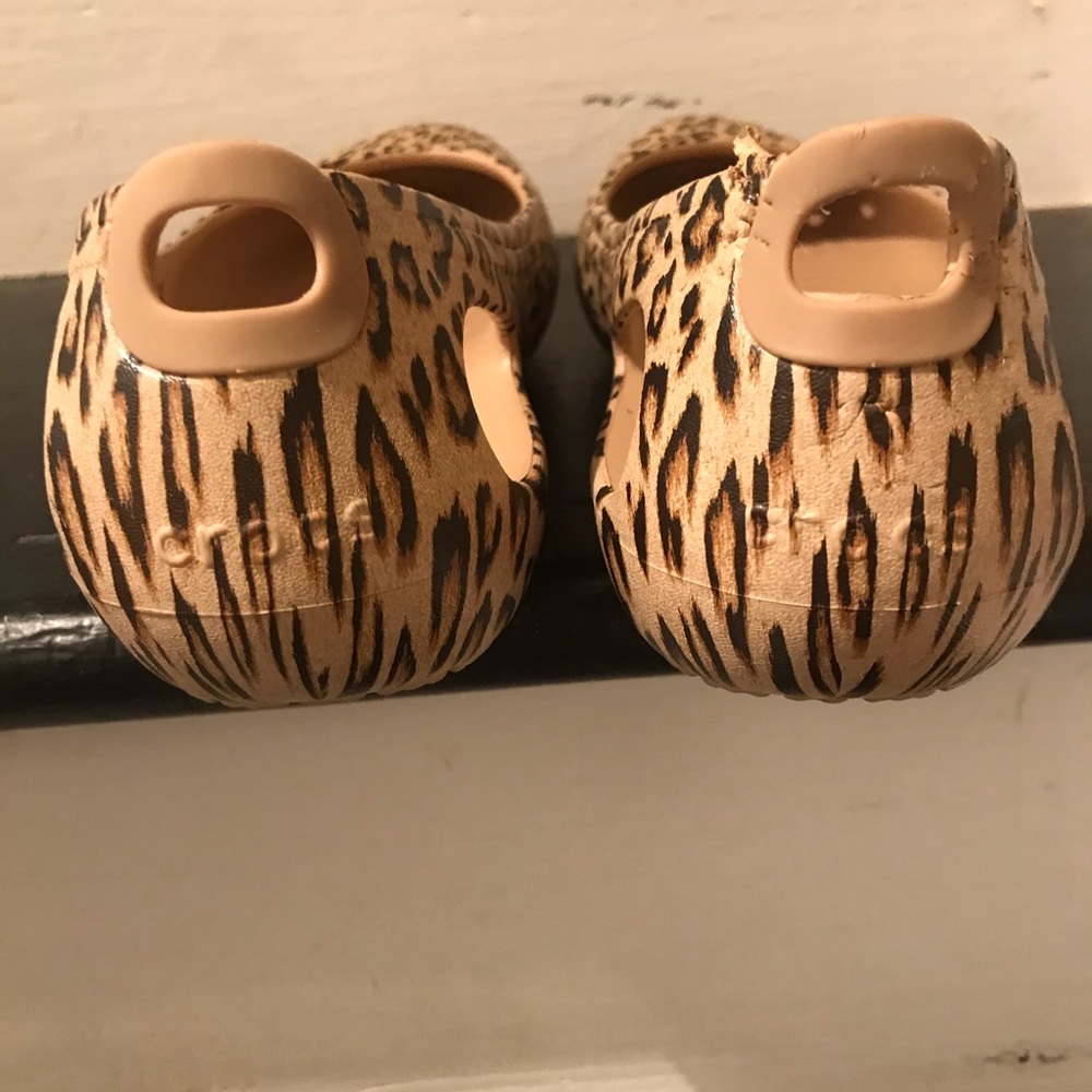 Women’s Leopard Flat Crocs
